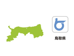 鳥取県のイラスト地図