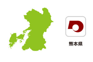 熊本県のイラスト地図