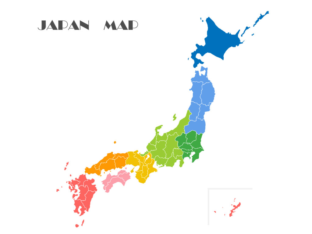 日本地図のイメージ