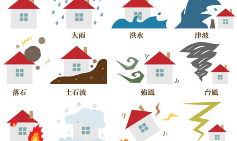 自然災害と住宅のイメージ