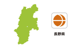長野県のイラスト地図