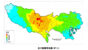 立川断層帯地震の震度分布図